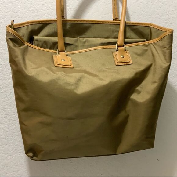 HARTMANN CANVAS LEATHER TRIM LARGE TOTE TRAVEL BAG - Picture 2 of 16